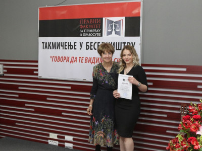 TAKMIČENJE U BESEDNIŠTVU NA PRAVNOM FAKULTETU ZA PRIVREDU I PRAVOSUĐE U NOVOM SADU