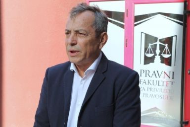 MR KAMENKO KOZARSKI, PRESIDENT OF THE MISDEMEANOR COURT, AS A GUEST LECTURER AT THE FACULTY OF LAW FOR COMMERCE AND JUDICIARY IN NOVI SAD