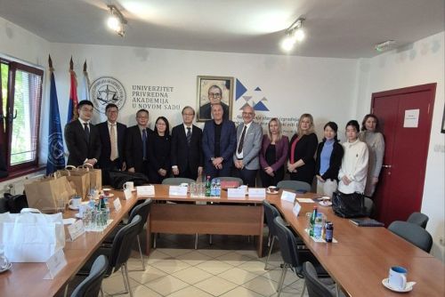 Delegacija Istočnokineskog univerziteta političkih nauka i prava (East China University of Political Science and Law) iz Šangaja, posetila je Univerzitet Privredna akademija